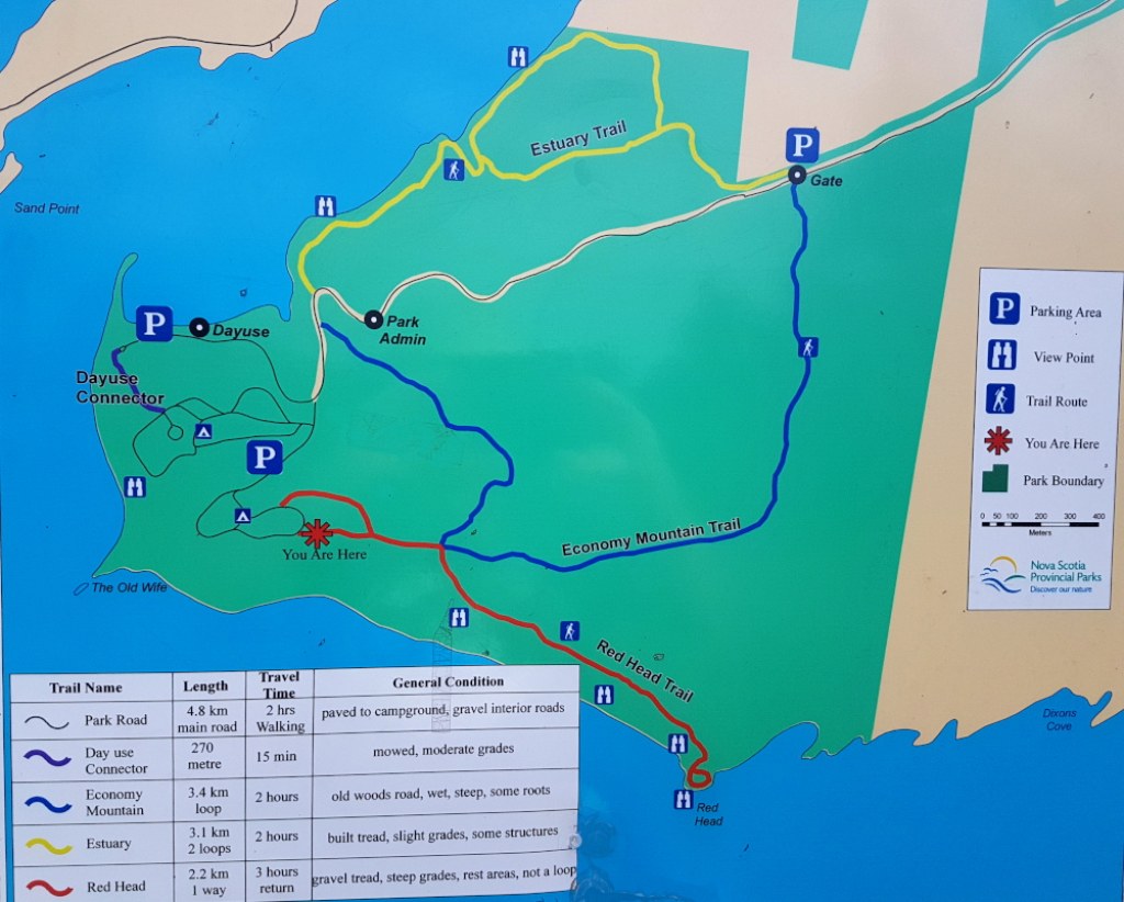 Picture of: The Red Head trail in the Five Islands Provincial Park.