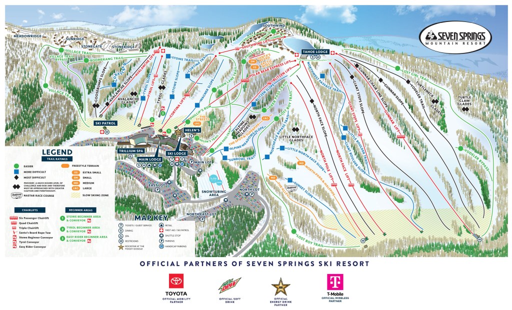 Picture of: Trail Maps  Seven Springs Ski Resort
